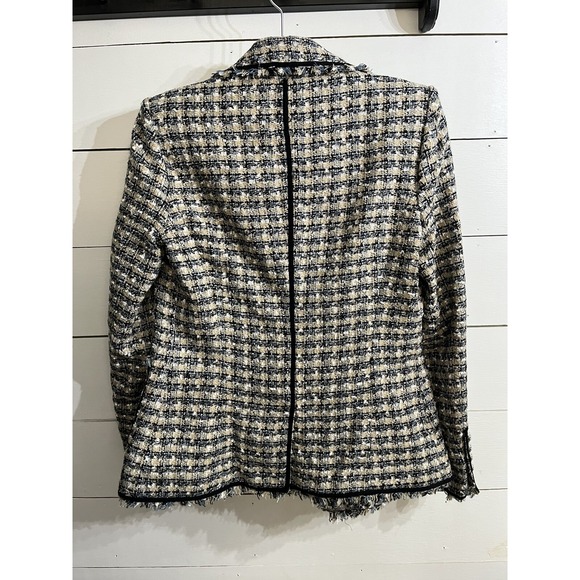 Veronica Beard Theron Tweed Jacket in Blue Women's Size 2 $600 MSRP Business - Picture 3 of 3